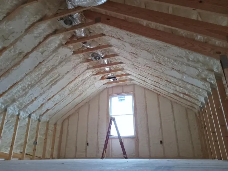 Spray foam roofing application for Crawl Space Insulation project in Estero
